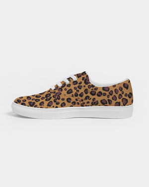 Cheetah Women's Lace Up Canvas Shoe