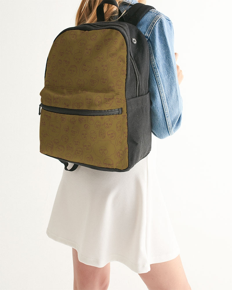 Faces - Small Canvas Backpack