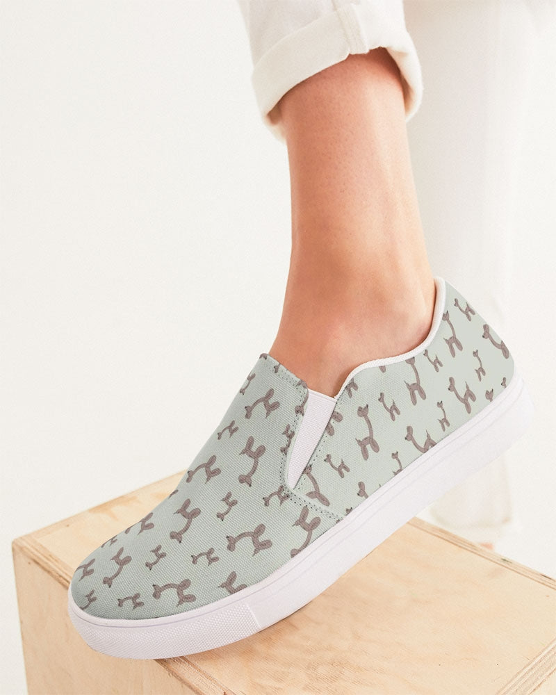 Balloon Giraffes Women's Slip-On Canvas Shoe