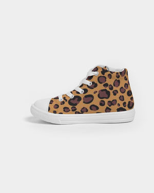 Cheetah Kids Hightop Canvas Shoe