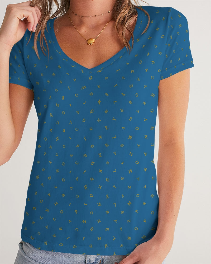 Alphablue Women's V-Neck Tee