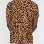 Cheetah Men's Slim Fit Short Sleeve Polo