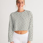 Balloon Giraffes Women's Cropped Crew