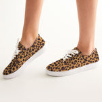 Cheetah Women's Lace Up Canvas Shoe