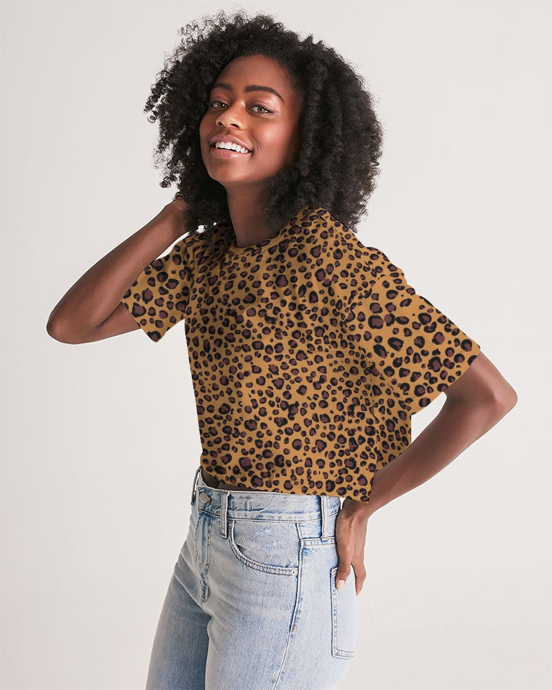 Cheetah Women's Lounge Cropped Tee