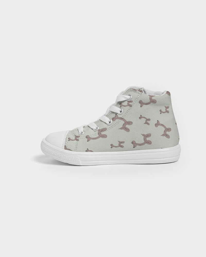 Balloon Giraffes Kids Hightop Canvas Shoe