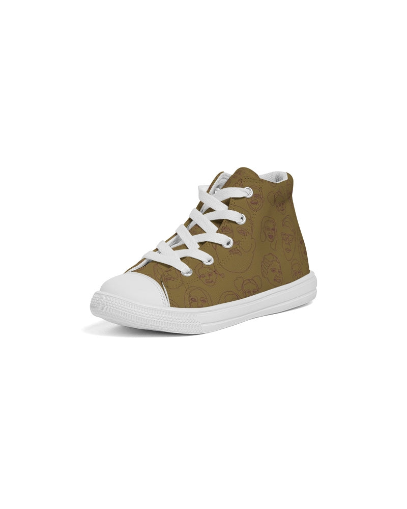 Faces - Kids Hightop Canvas Shoe