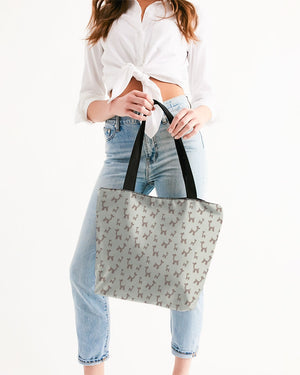 Balloon Giraffes Canvas Zip Tote