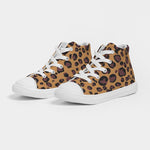 Cheetah Kids Hightop Canvas Shoe