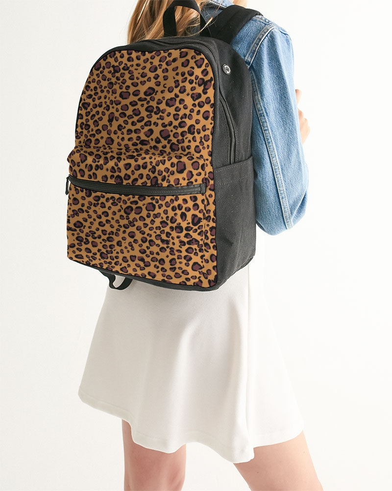 Cheetah Small Canvas Backpack