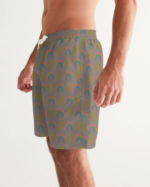 Rainbows & Lightning Bolts Men's Swim Trunk