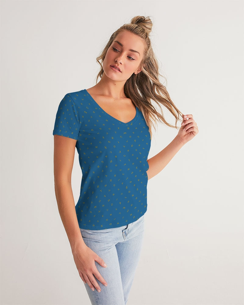 Alphablue Women's V-Neck Tee