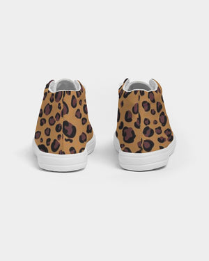 Cheetah Kids Hightop Canvas Shoe