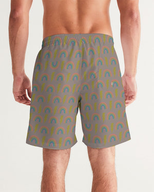 Rainbows & Lightning Bolts Men's Swim Trunk