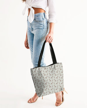 Balloon Giraffes Canvas Zip Tote