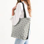 Balloon Giraffes Canvas Zip Tote