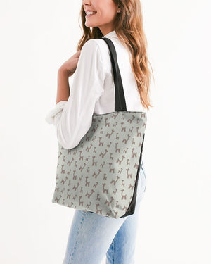 Balloon Giraffes Canvas Zip Tote