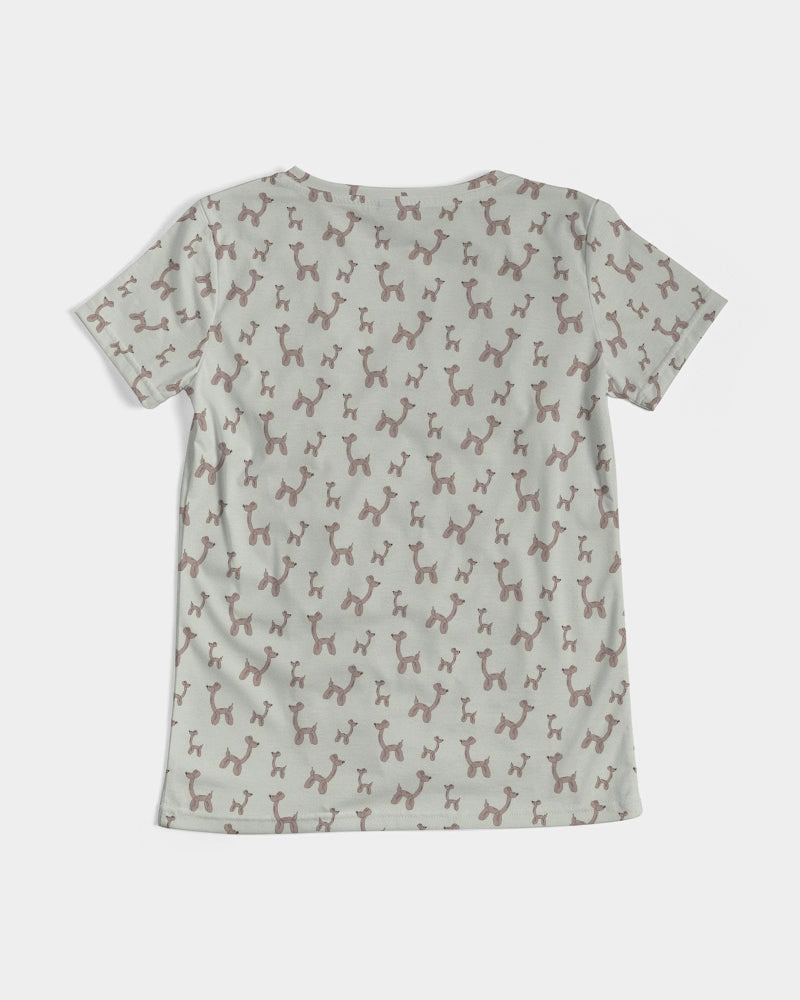 Balloon Giraffes Women's V-Neck Tee