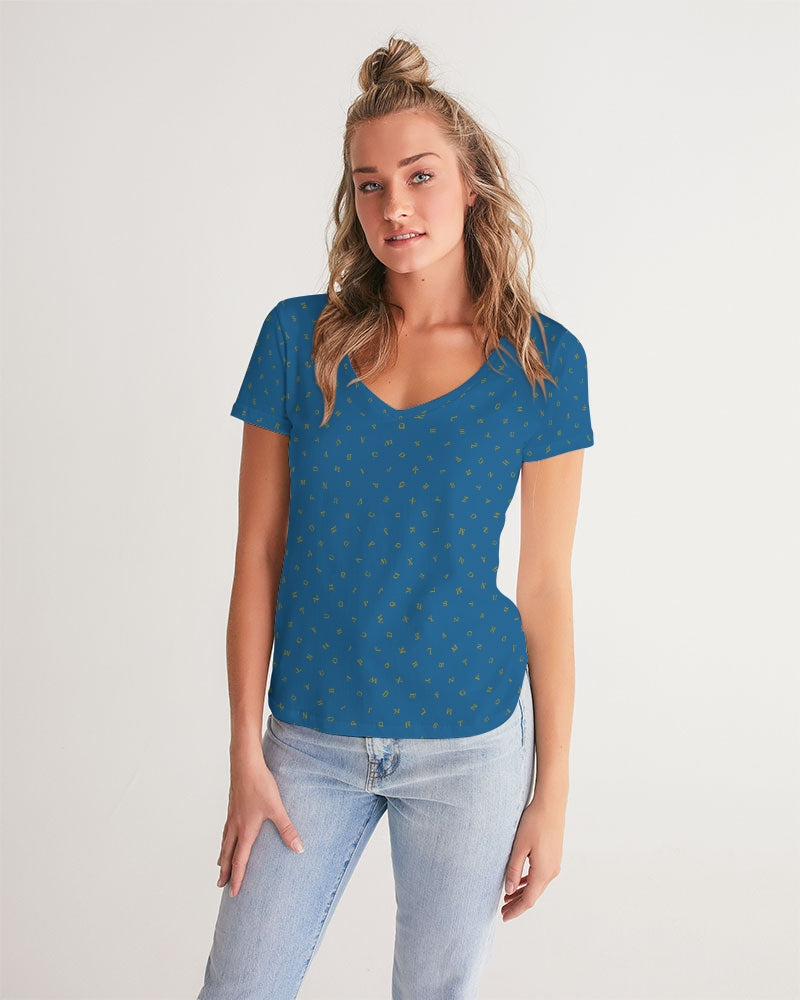 Alphablue Women's V-Neck Tee